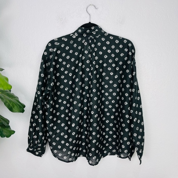 Alix of Bohemia Kiki Liquorice Silk Black Blouse - Picture 9 of 9